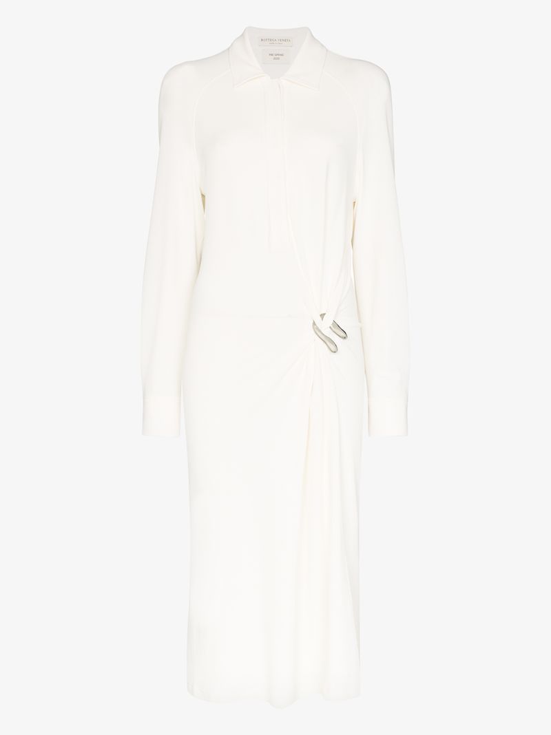 Draped Shirt Dress