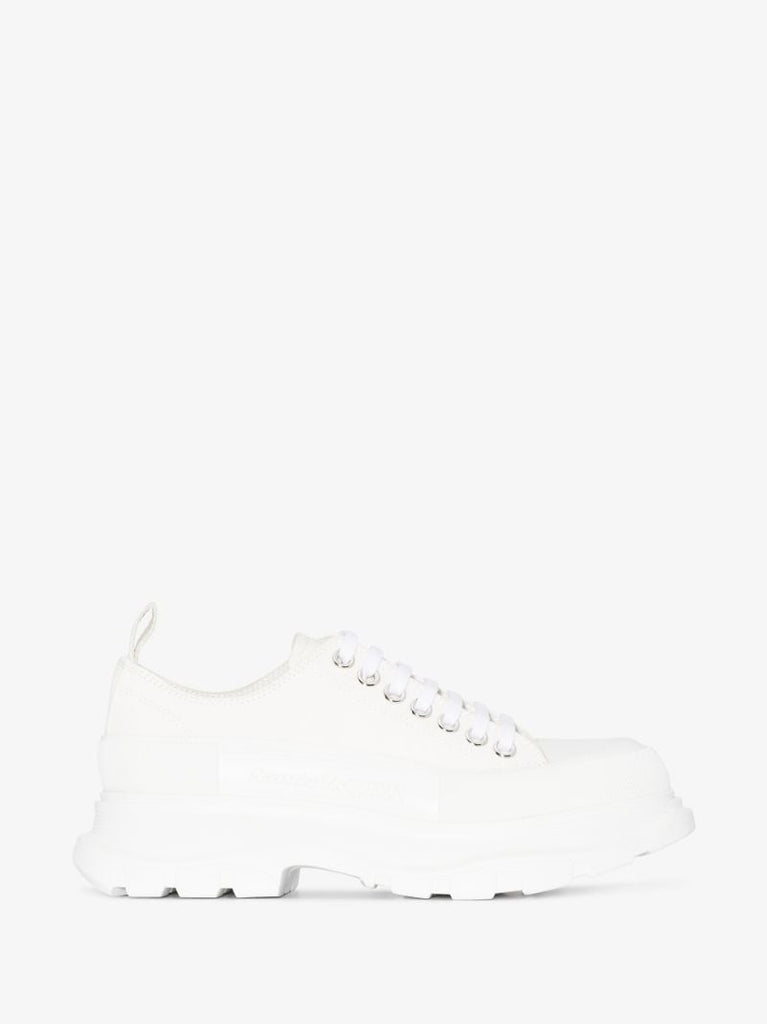 White Tread Slick Sneakers