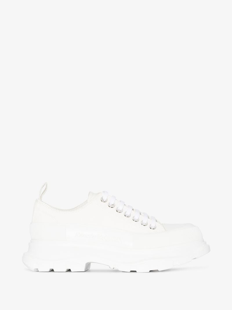White Tread Slick Sneakers