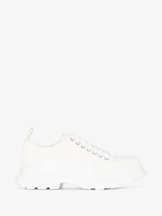 White Tread Slick Sneakers