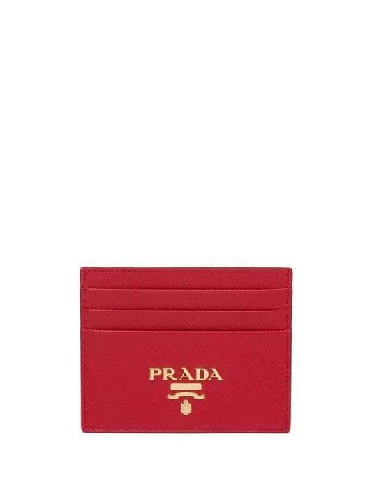 Red Logo Plaque Card Holder