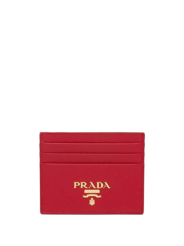 Red Logo Plaque Card Holder