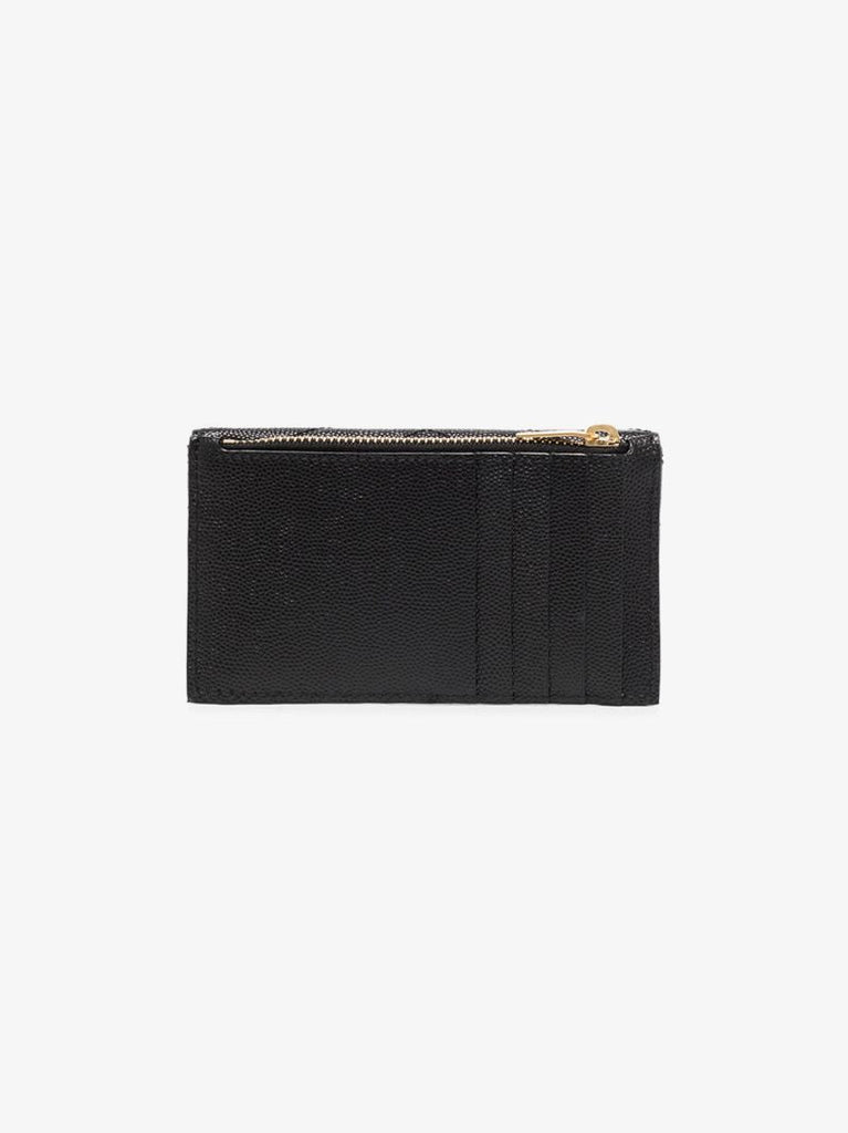 Black Monogramme Quilted Leather Card Holder