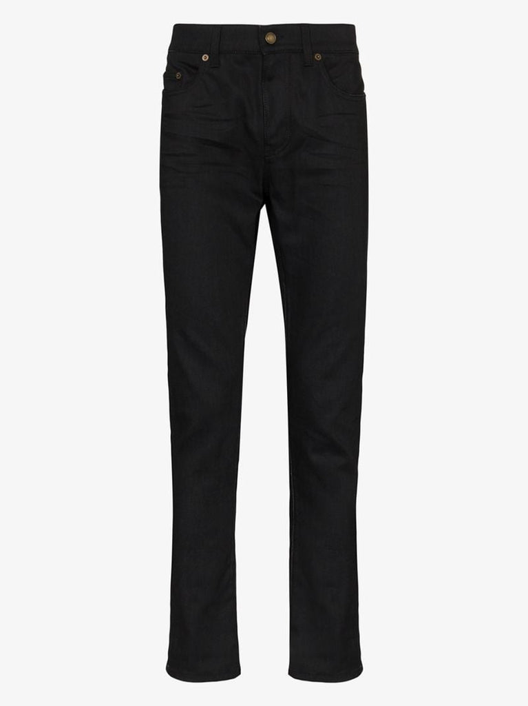Black Five-pocket Skinny Jeans