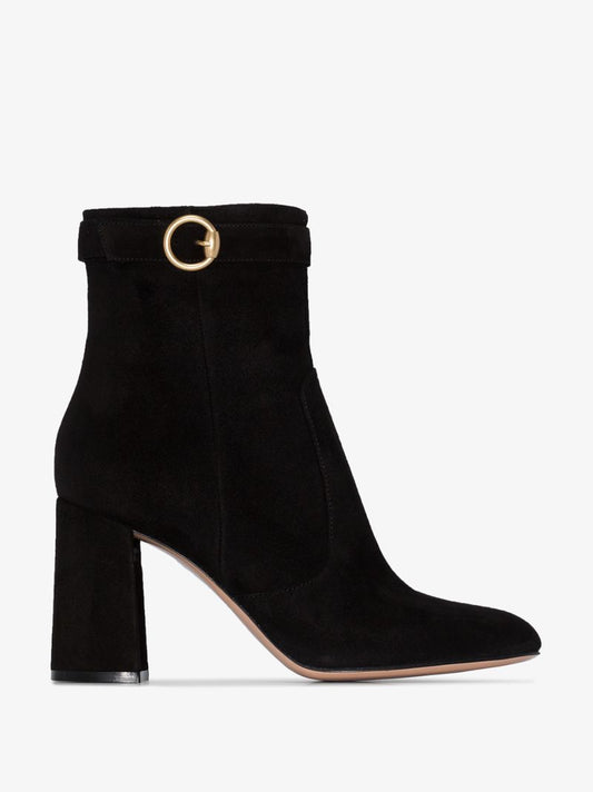Black Suede 85 Ankle Boots
