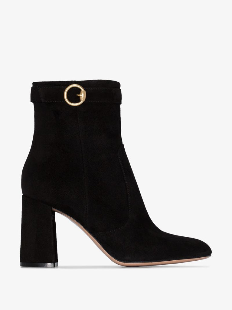Black Suede 85 Ankle Boots