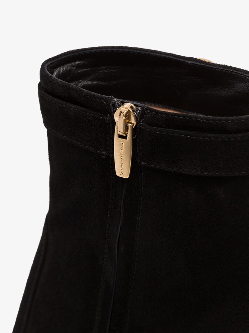 Black Suede 85 Ankle Boots