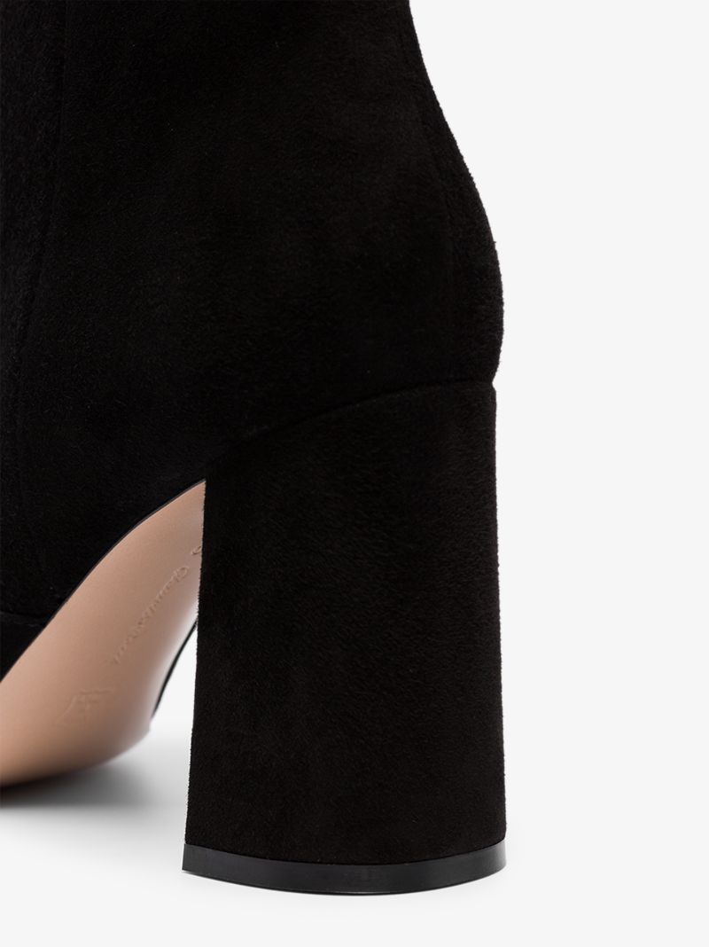 Black Suede 85 Ankle Boots