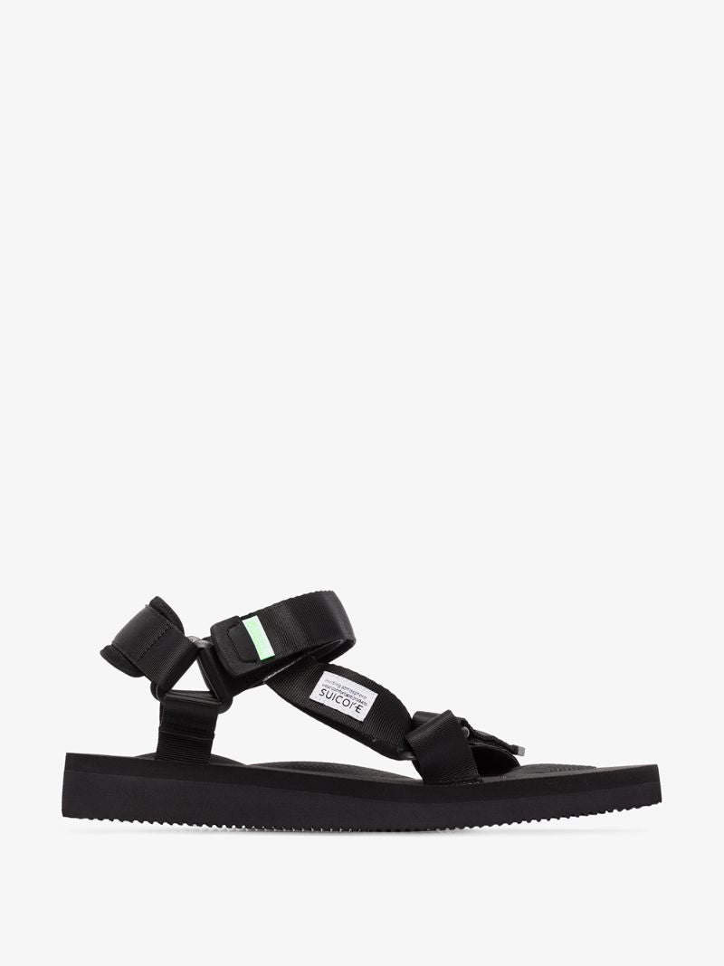 Black Depa-cab Strap Sandals