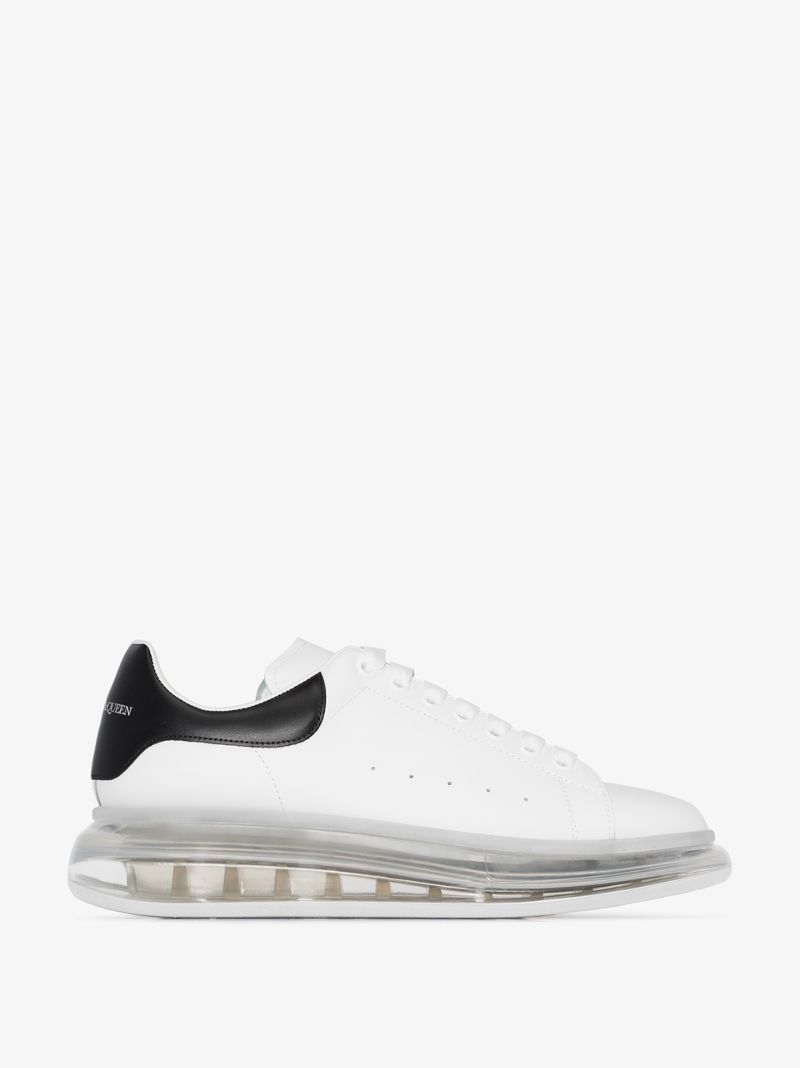White and Transparent Oversized Sneakers