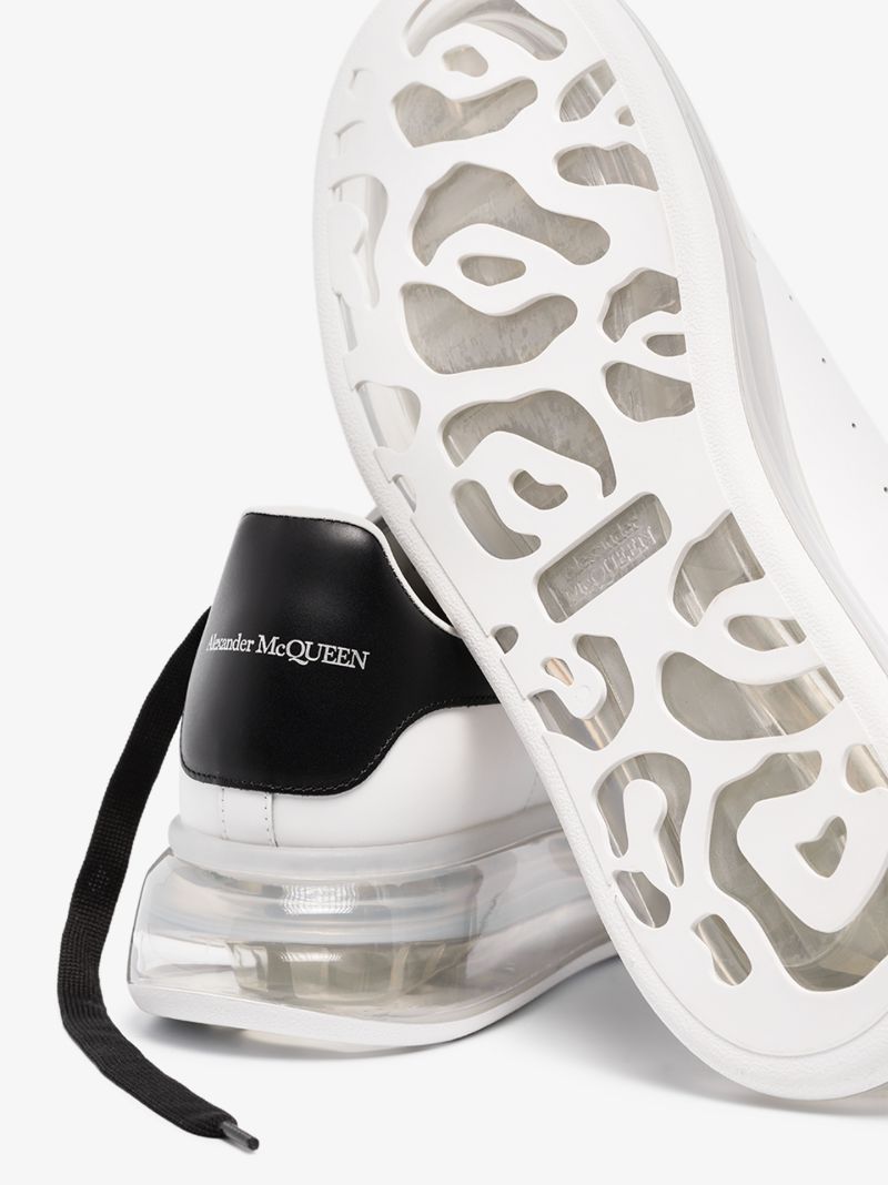 White and Transparent Oversized Sneakers