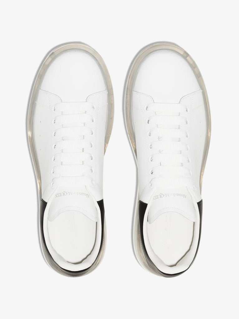 White and Transparent Oversized Sneakers