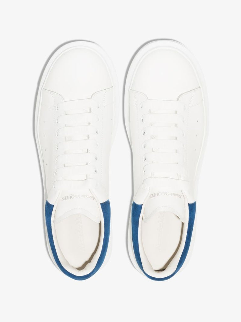 White and Blue Oversized Sneakers