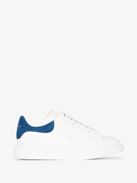 White and Blue Oversized Sneakers