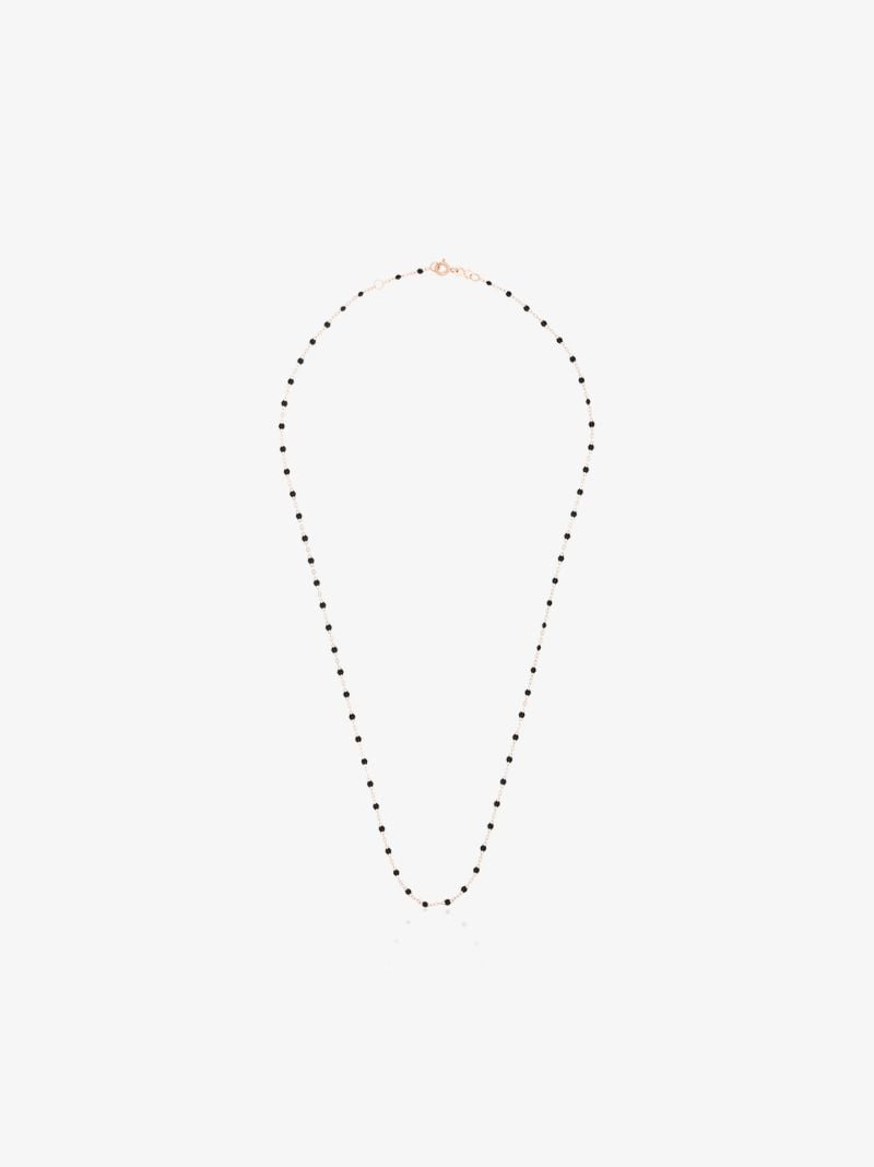 18k Rose Gold 50 Cm Beaded Necklace