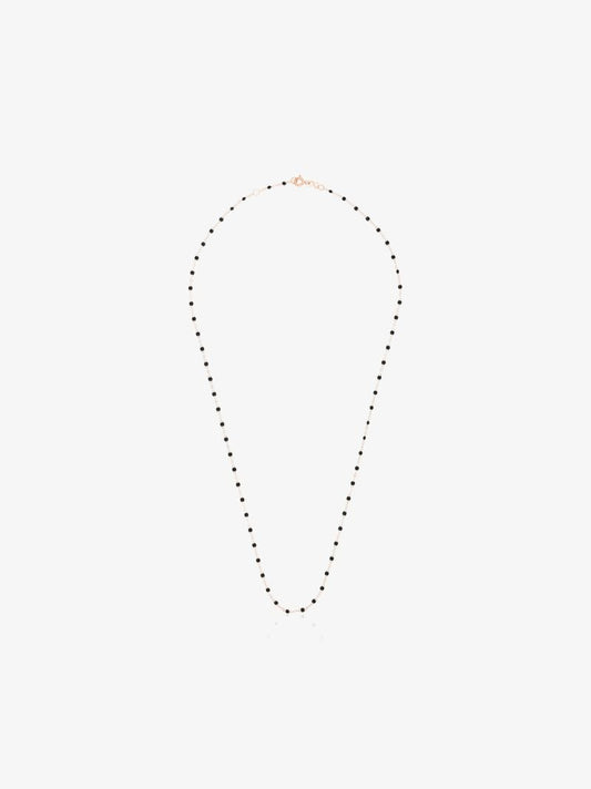 18k Rose Gold 50 Cm Beaded Necklace