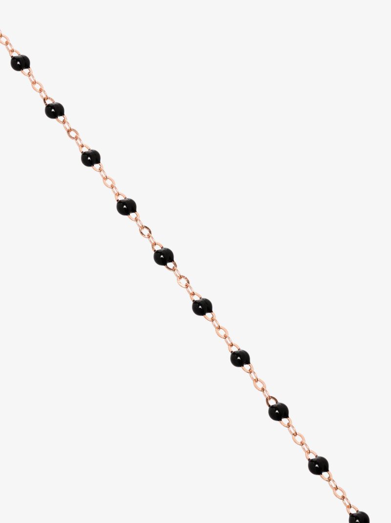 18k Rose Gold 50 Cm Beaded Necklace