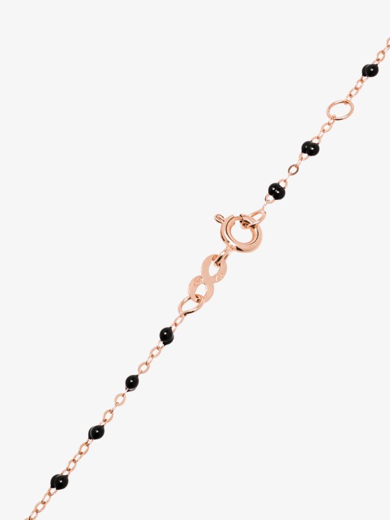 18k Rose Gold 50 Cm Beaded Necklace