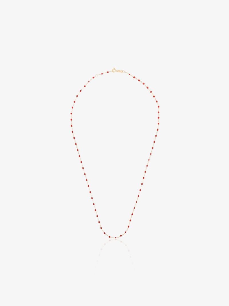 18k Yellow Gold Beaded Necklace