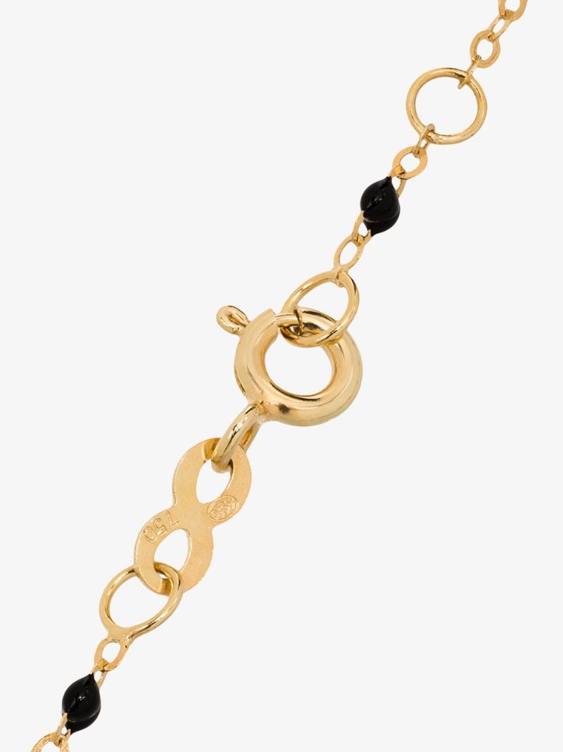 18k Yellow Gold Cross Beaded Bracelet