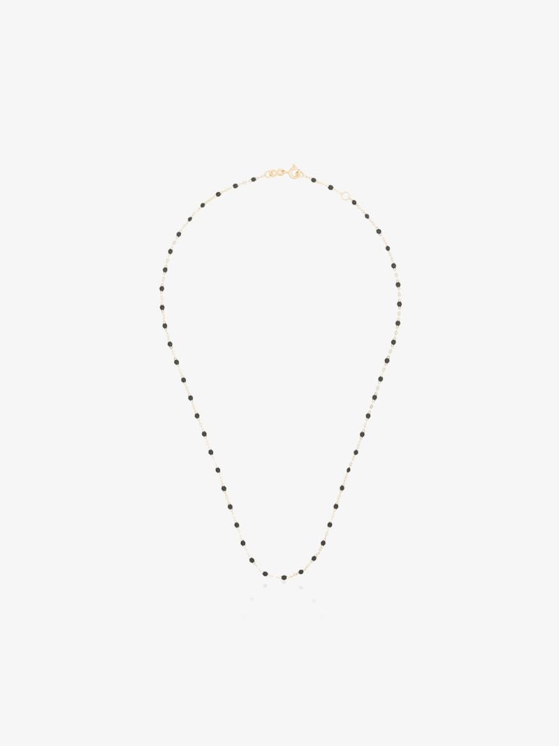 18k Yellow Gold 42 Cm Beaded Necklace