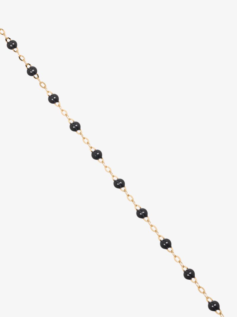 18k Yellow Gold 42 Cm Beaded Necklace