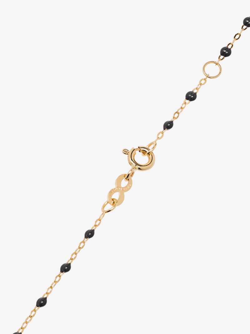 18k Yellow Gold 42 Cm Beaded Necklace