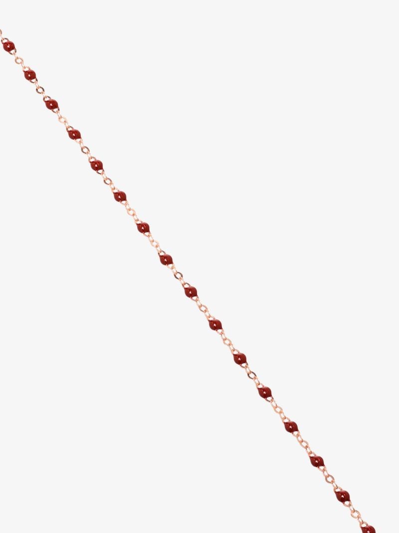 18k Rose Gold 42 Cm Beaded Necklace