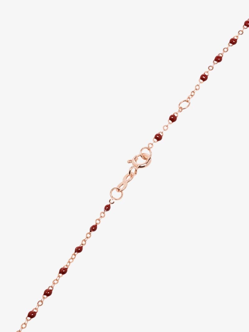 18k Rose Gold 42 Cm Beaded Necklace