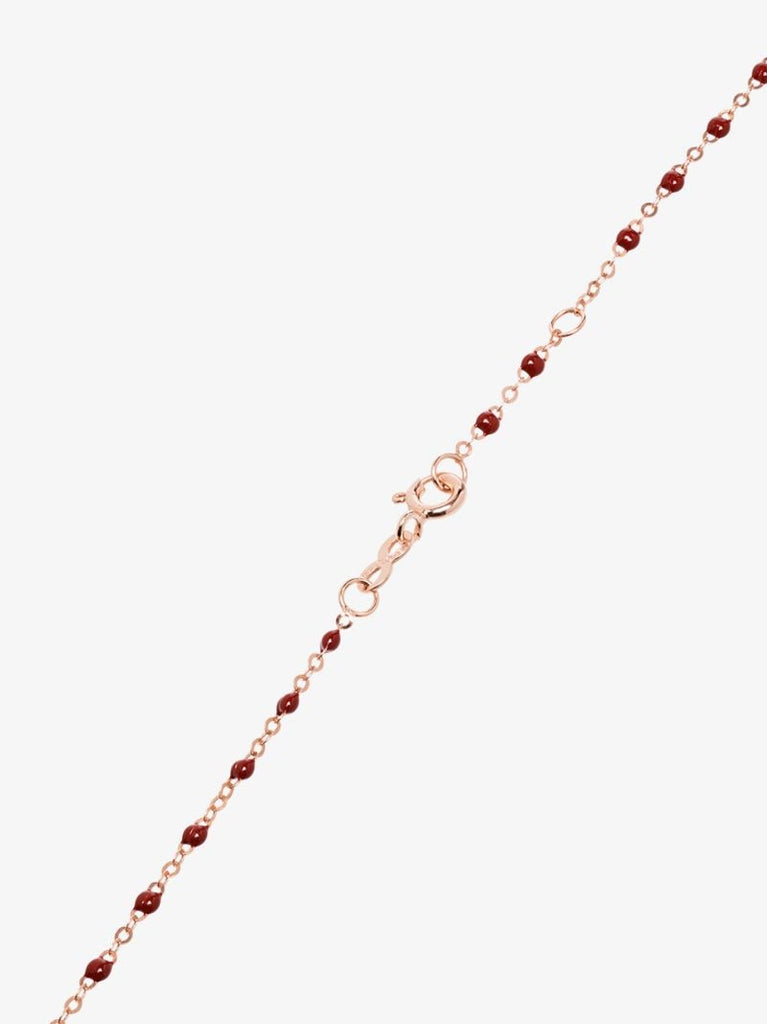 18k Rose Gold 42 Cm Beaded Necklace