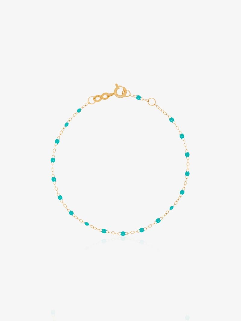 18k Yellow Gold Beaded Bracelet