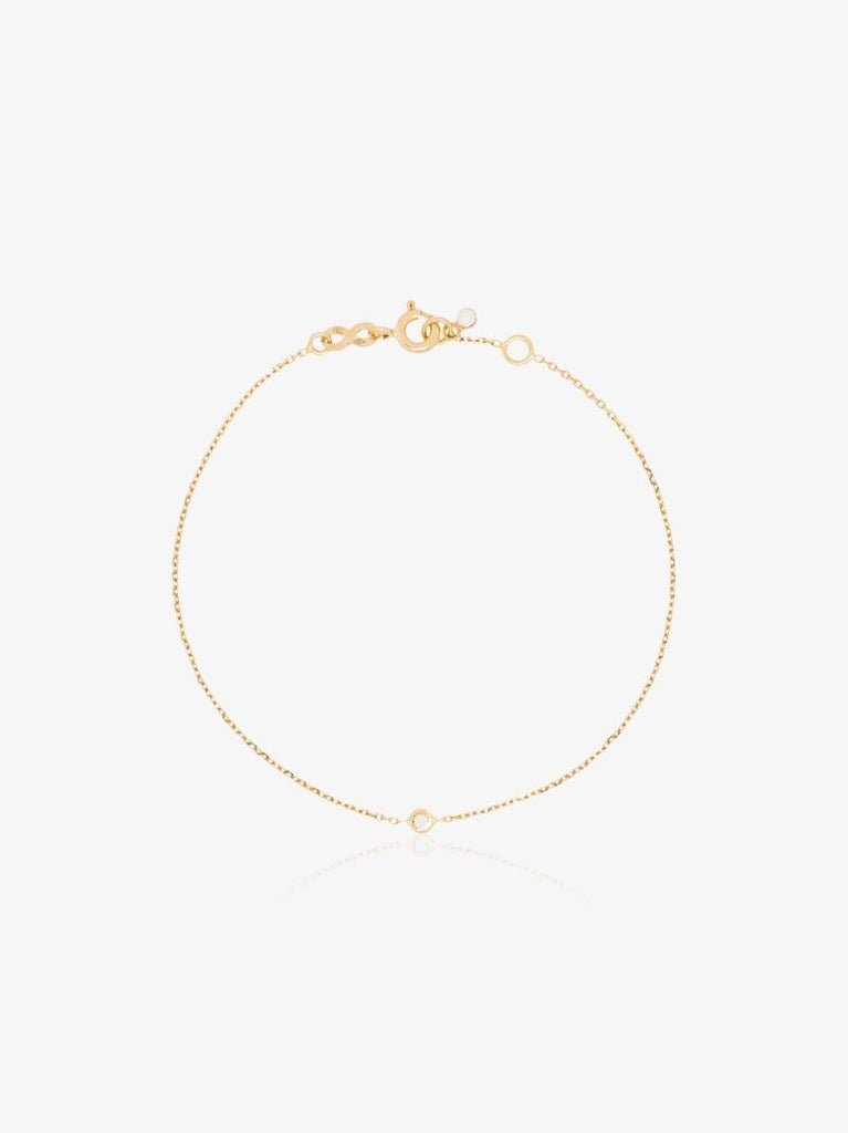 18k Yellow Gold 17 Cm Diamond Bracelet