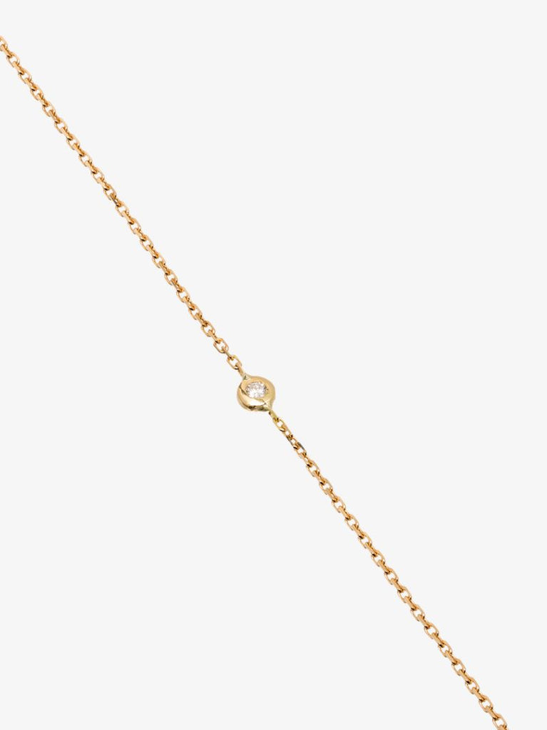 18k Yellow Gold 17 Cm Diamond Bracelet