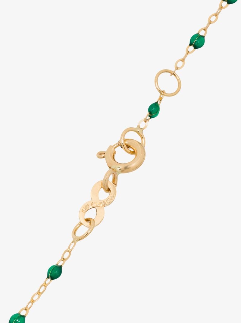 18k Yellow Gold Beaded Necklace