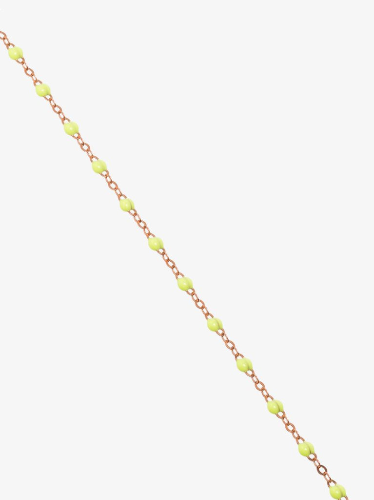 18k Rose Gold and Yellow Beaded Necklace