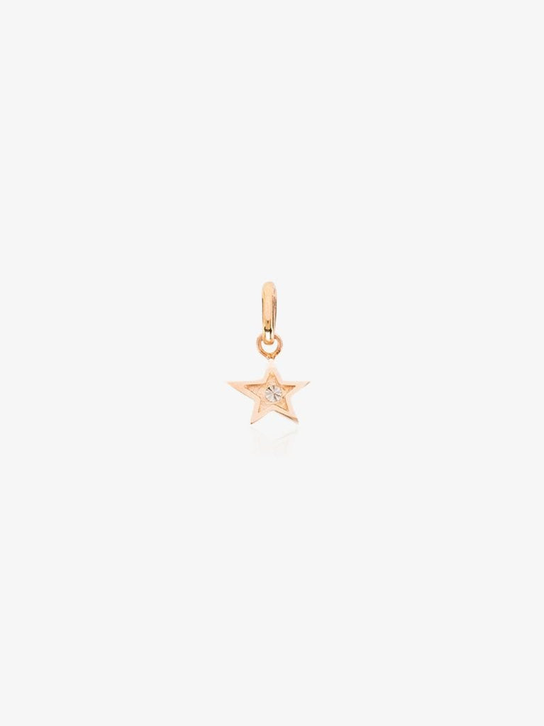 18k Rose Gold Star Diamond Pendant