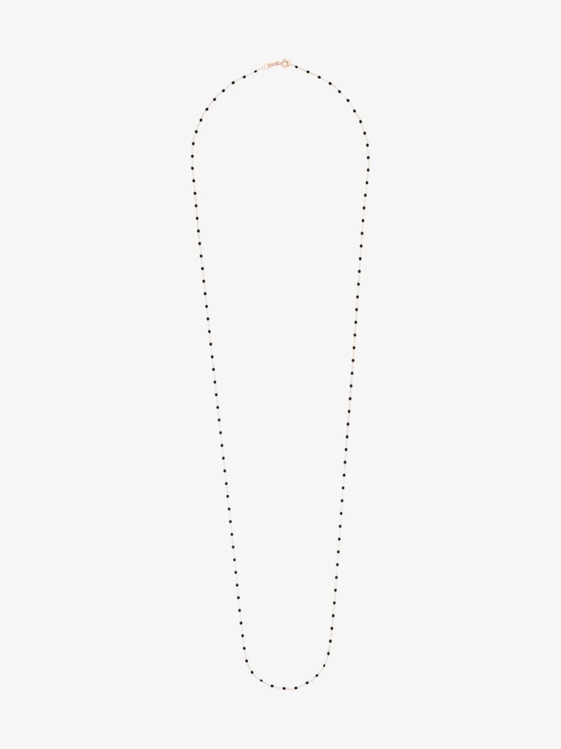 18k Rose Gold 86 Cm Beaded Necklace