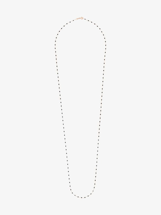 18k Rose Gold 86 Cm Beaded Necklace