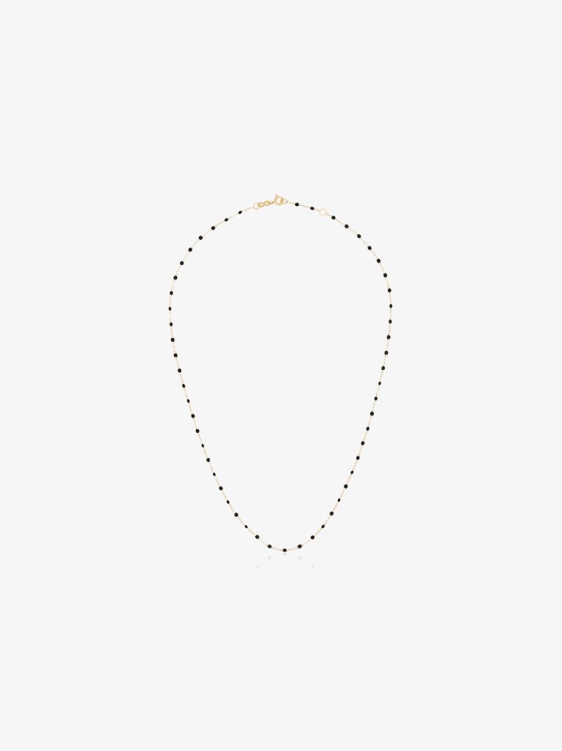 18k Yellow Gold Beaded Necklace