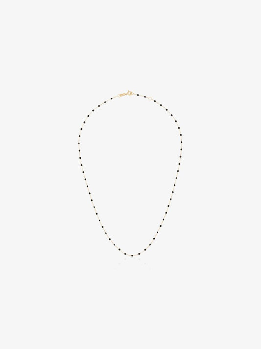 18k Yellow Gold Beaded Necklace
