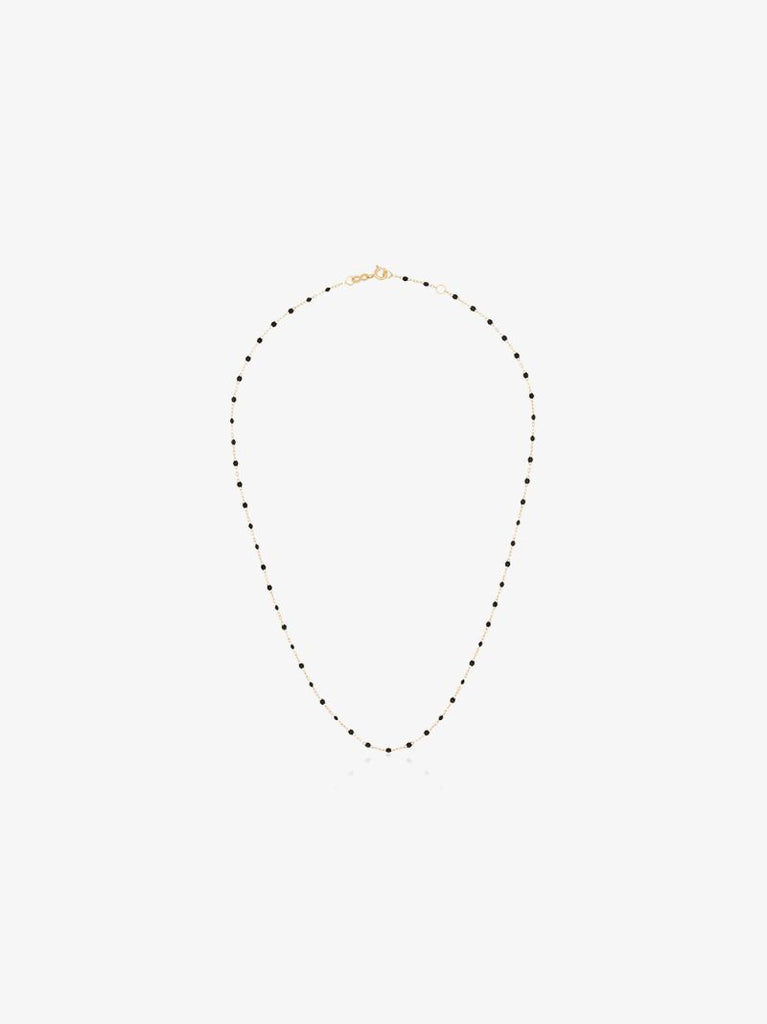 18k Yellow Gold Beaded Necklace
