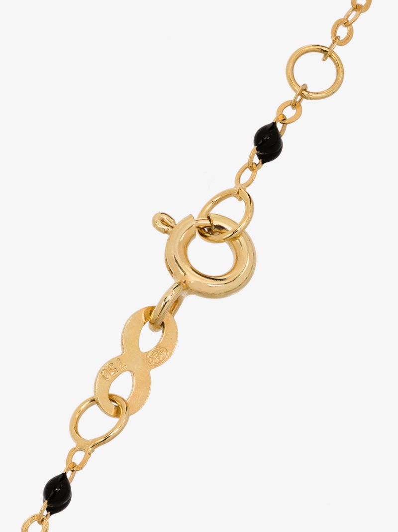 18k Yellow Gold Beaded Necklace