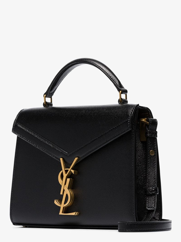 Black Cassandra Mini Leather Shoulder Bag