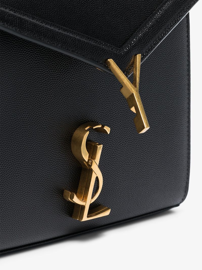 Black Cassandra Mini Leather Shoulder Bag