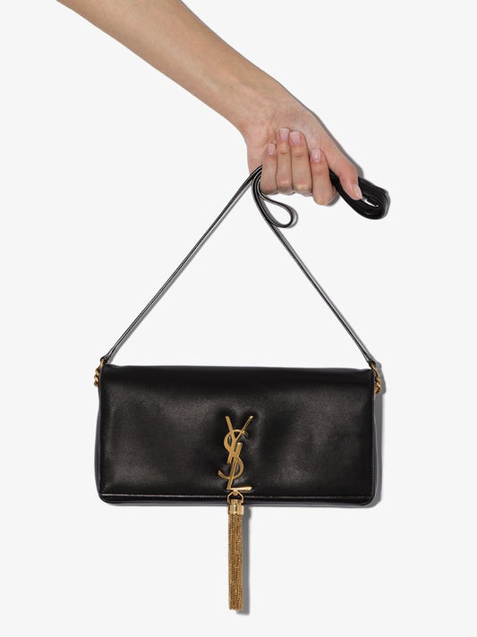 Black Kate 99 Baguette Leather Shoulder Bag