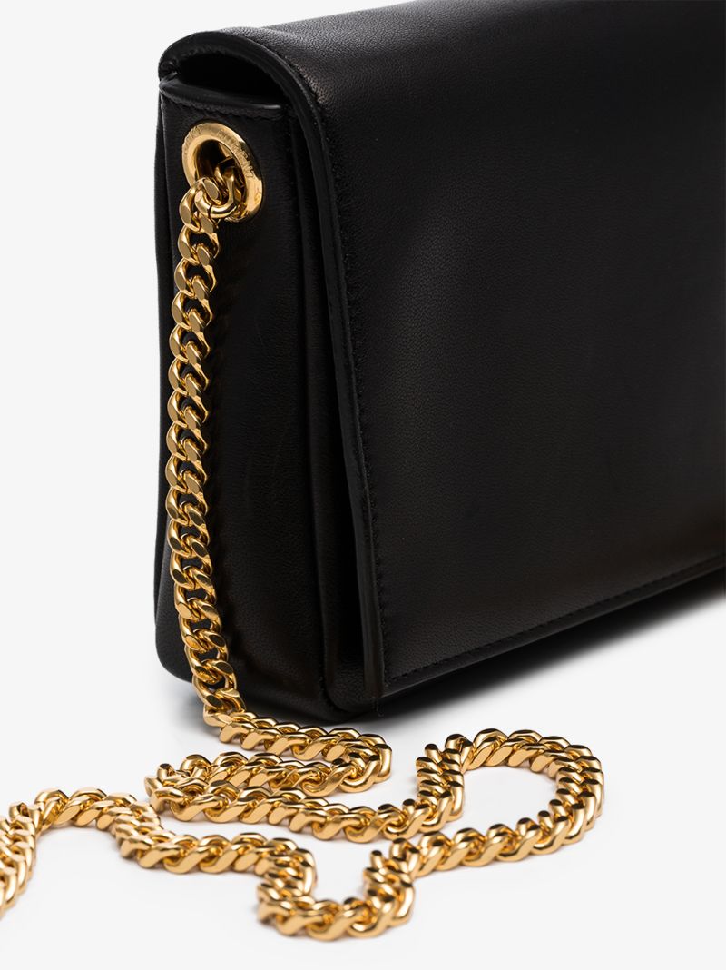 Black Kate 99 Baguette Leather Shoulder Bag