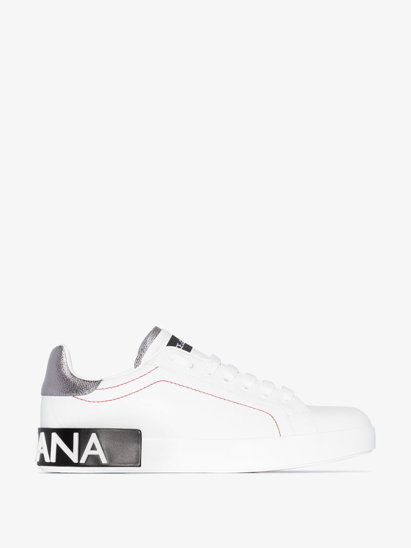 White Portofino Leather Sneakers