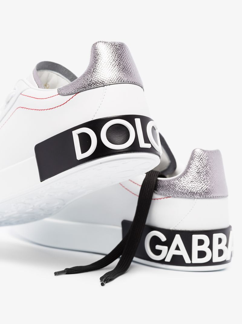 White Portofino Leather Sneakers