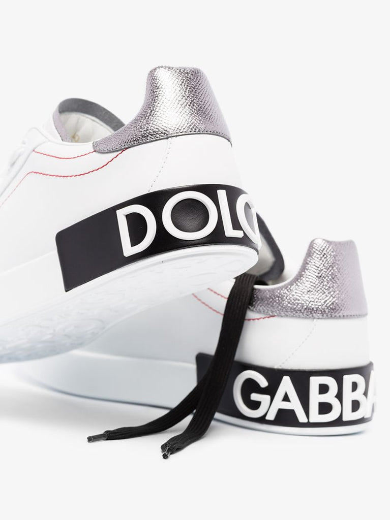 White Portofino Leather Sneakers