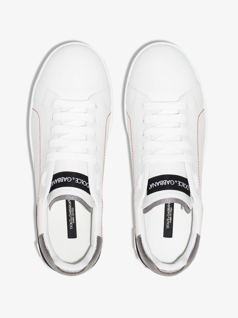 White Portofino Leather Sneakers